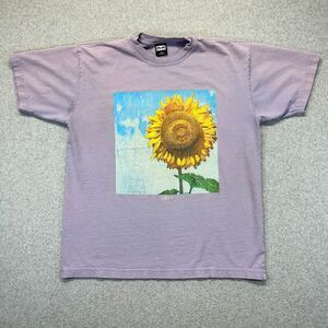Obey Eyes III T-Shirt Men’s Medium Purple Sunflower Sky Graphic Streetwear Tee